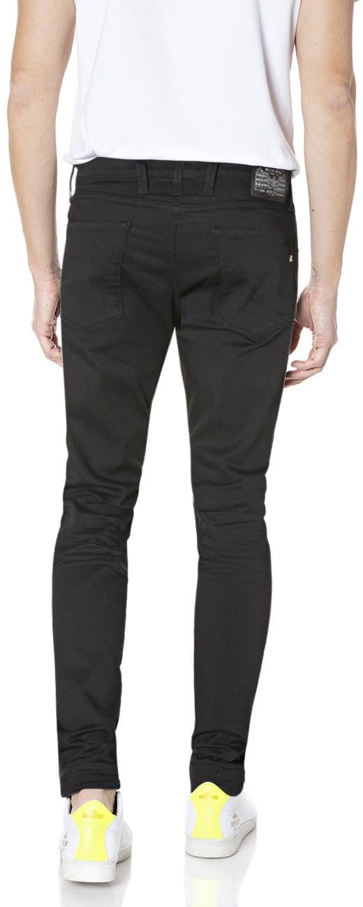 Replay Jeans da Uomo Anbass Slim Fit Hyperflex White Shades con Elasticità