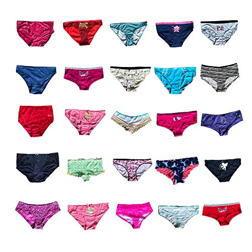 Morvia Varieties of Women Hipster Briefs Boyshorts Bikinis Pack Underwear With Coverage Stretchy Cotton Lacy Panties…2