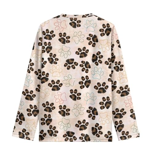 Image of Girls Basic Tee Shirts Outdoor Long Sleeve Shirt Winter Clothes Size 3-16 Top Fall Clothes Gift for Holiday