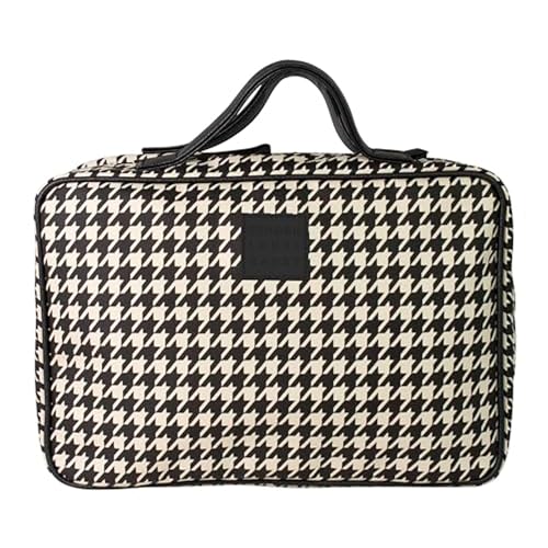 Tender Love + Carry Collection Ultime de Sacs de Voyage – Organisateurs élégants et Fonctionnels pour Chaque Voyage, Beige et Noir., L, Pied de Poule