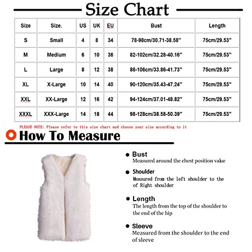 Fashion Women Faux Fur Vest Jacket Short Shaggy Waistcoat Sleeveless Ultra Soft Comfy Gilet Coat Outwear Fall Winter #TOP2