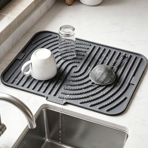 Alfombrilla de secado de platos antideslizante para proteger tu encimera de ollas calientes 4