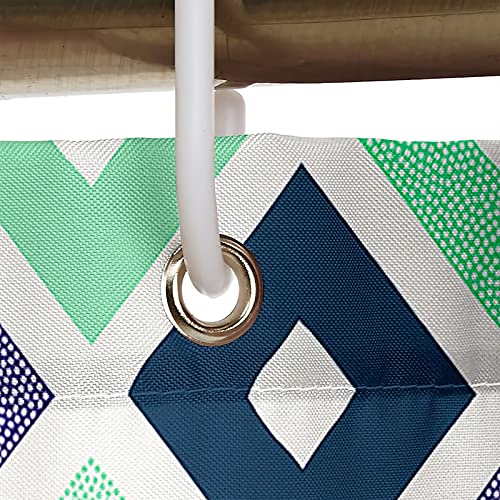 Rideau de douche anti moisissure imperméable vert violet 180x180 - 3