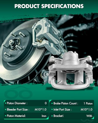 Image of SCITOO 19B6035 Rear Left Disc Brake Caliper Assembly w /Bracket for Toyota for Venza 2009-2016