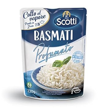 Riso Scotti - Basmati È Pronto in 2' - Riso Basmati Cotto al Vapore - 230 gr