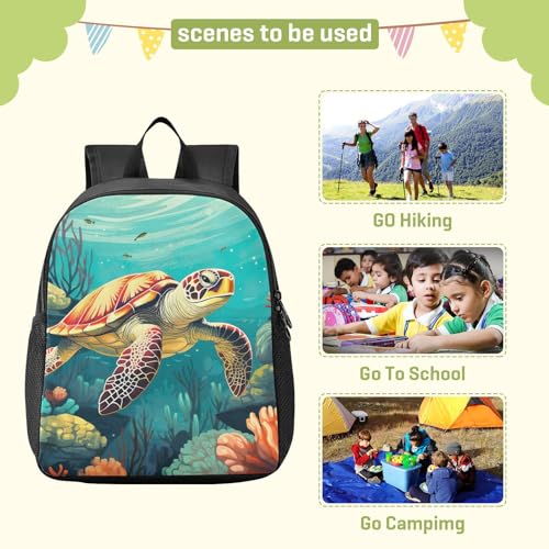 Sea Turtle Kids Backpack Preschool Toddler Bookbag for Girls Boys Mini Kindergarten School Bags S 208509123