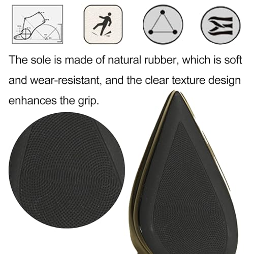 Women's Patent Leather Stiletto Slingback Pumps Pointed Closed Toe Ankle Strap High Heel Mule Sandals for Party Wedding Prom Dress Shoes4