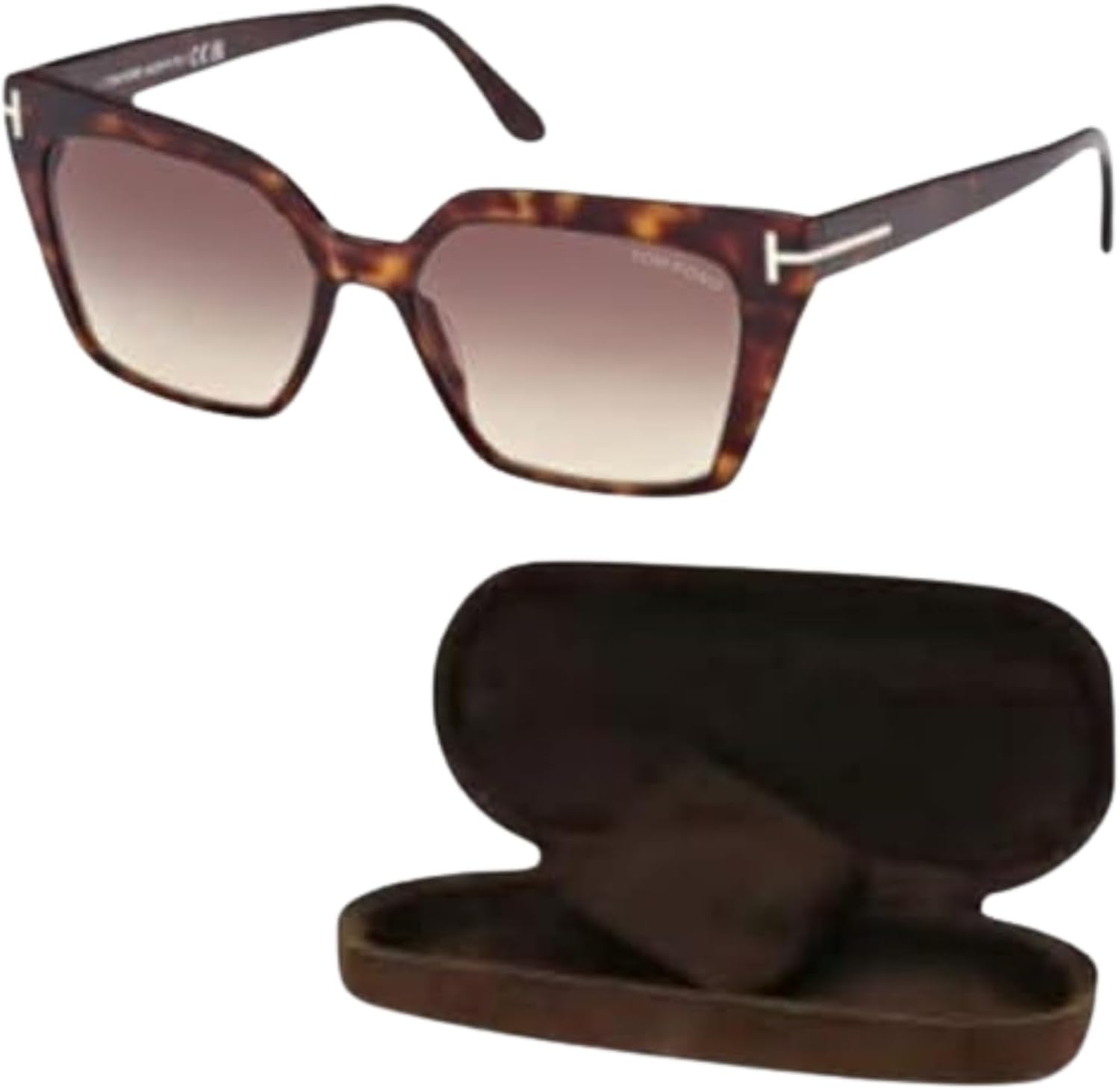 Tom Ford FT1030 WINONA Cat Eye Shape Sunglasses + Bundle With eSHADES Eyewear Cleaning Kit