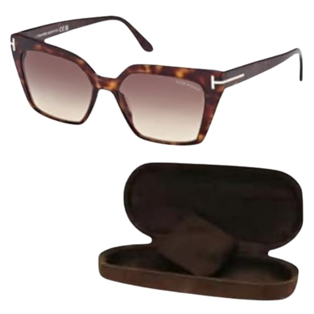 Tom Ford FT1030 WINONA Cat Eye Shape Sunglasses Bundle With eSHADES Eyewear Cleaning Kit