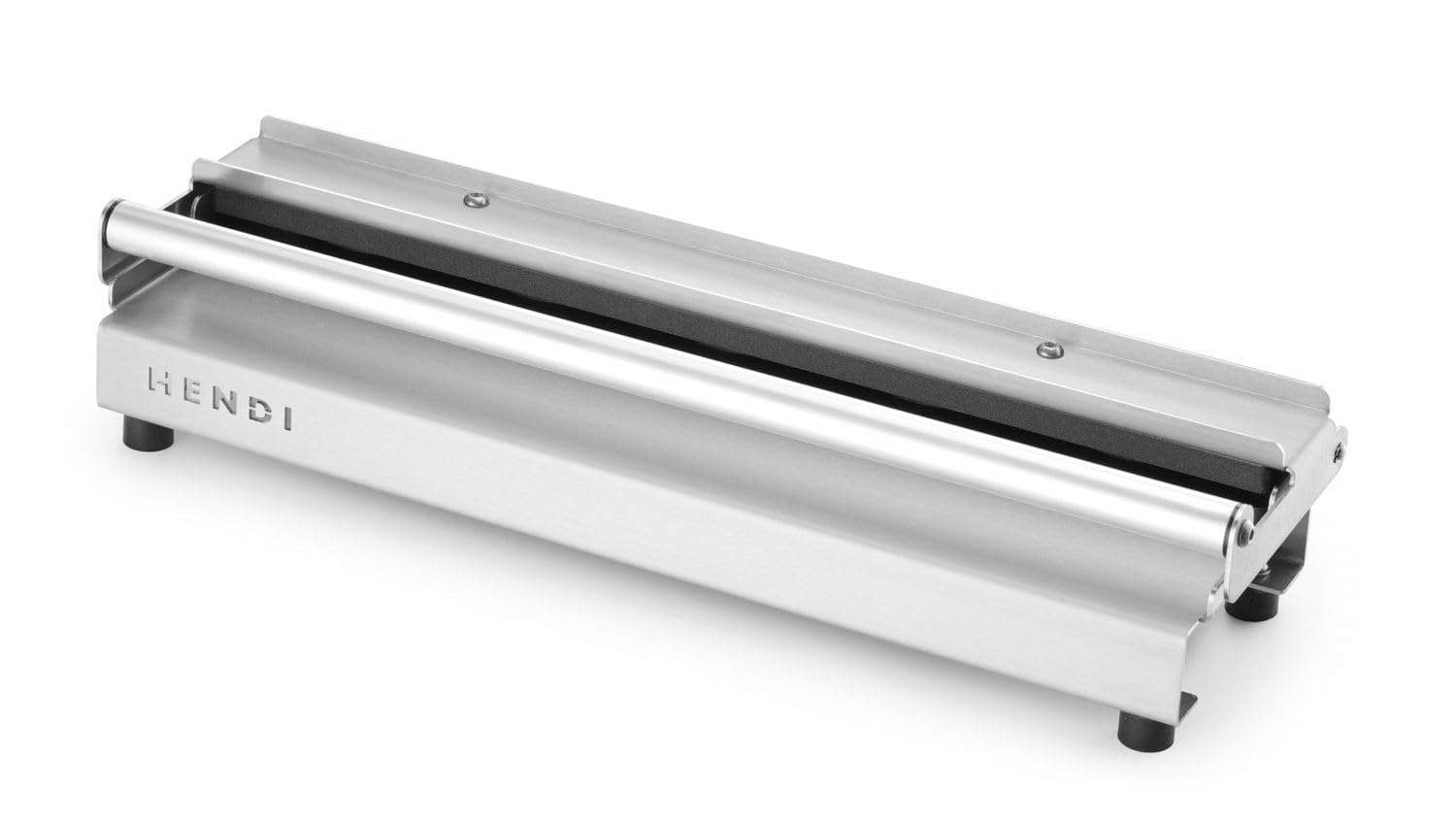 HENDI Macchina per gnocchi, manuale, stampo per la preparazione di 5 dumplings volta, produttore di ravioli, rivestimento antiaderente, pressione uniforme, pressa per ravioli, 470x140x(H)95mm, inox