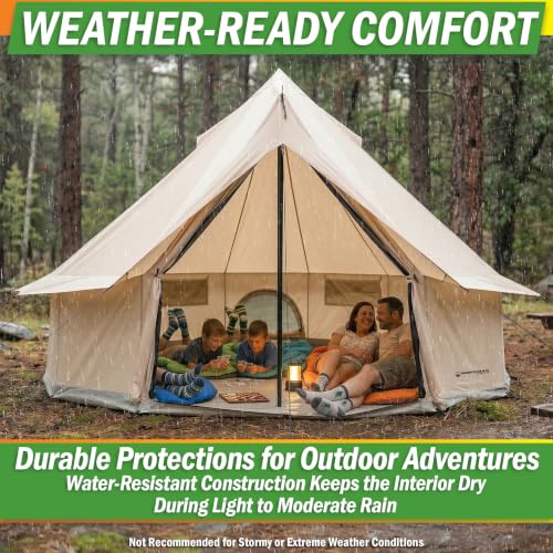 Carpa Wakeman Outdoors para 10 Personas para Camping, Beige, 16x16x9.8 pies miniatura 6