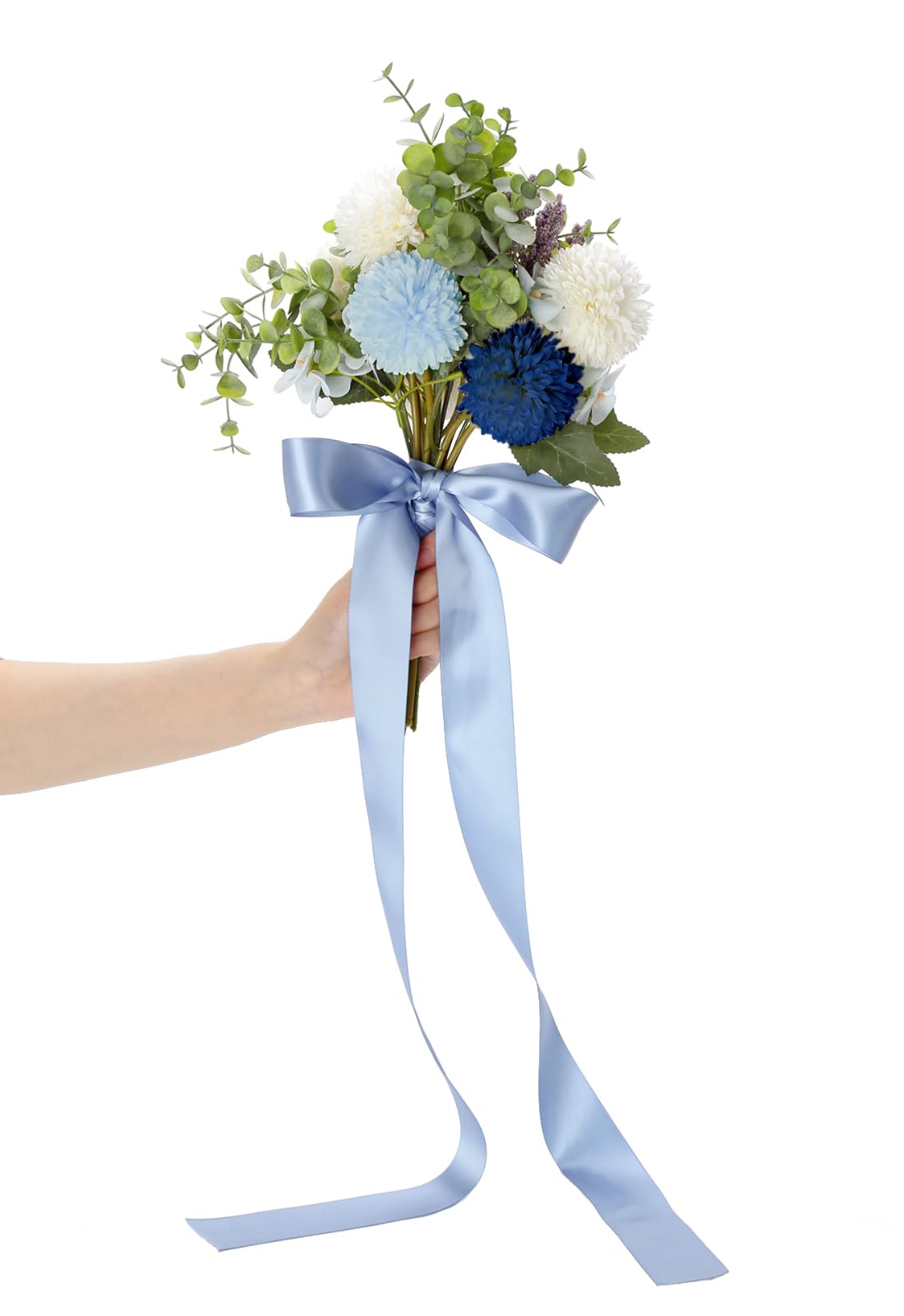 Dusty Blue Double Face Satin Ribbon - Image 3