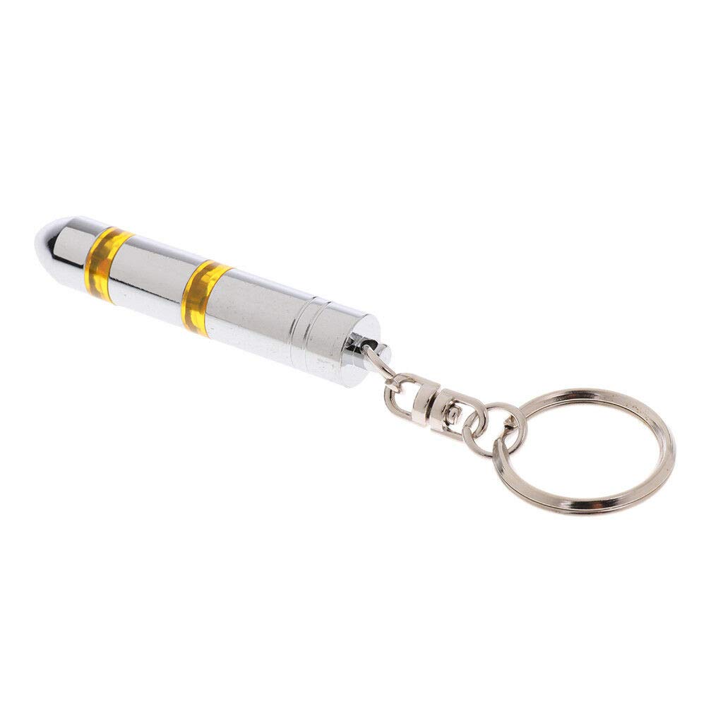 PRAV® Car Body Anti-static Key Chain Key Ring Static Eliminator Remover Yellow