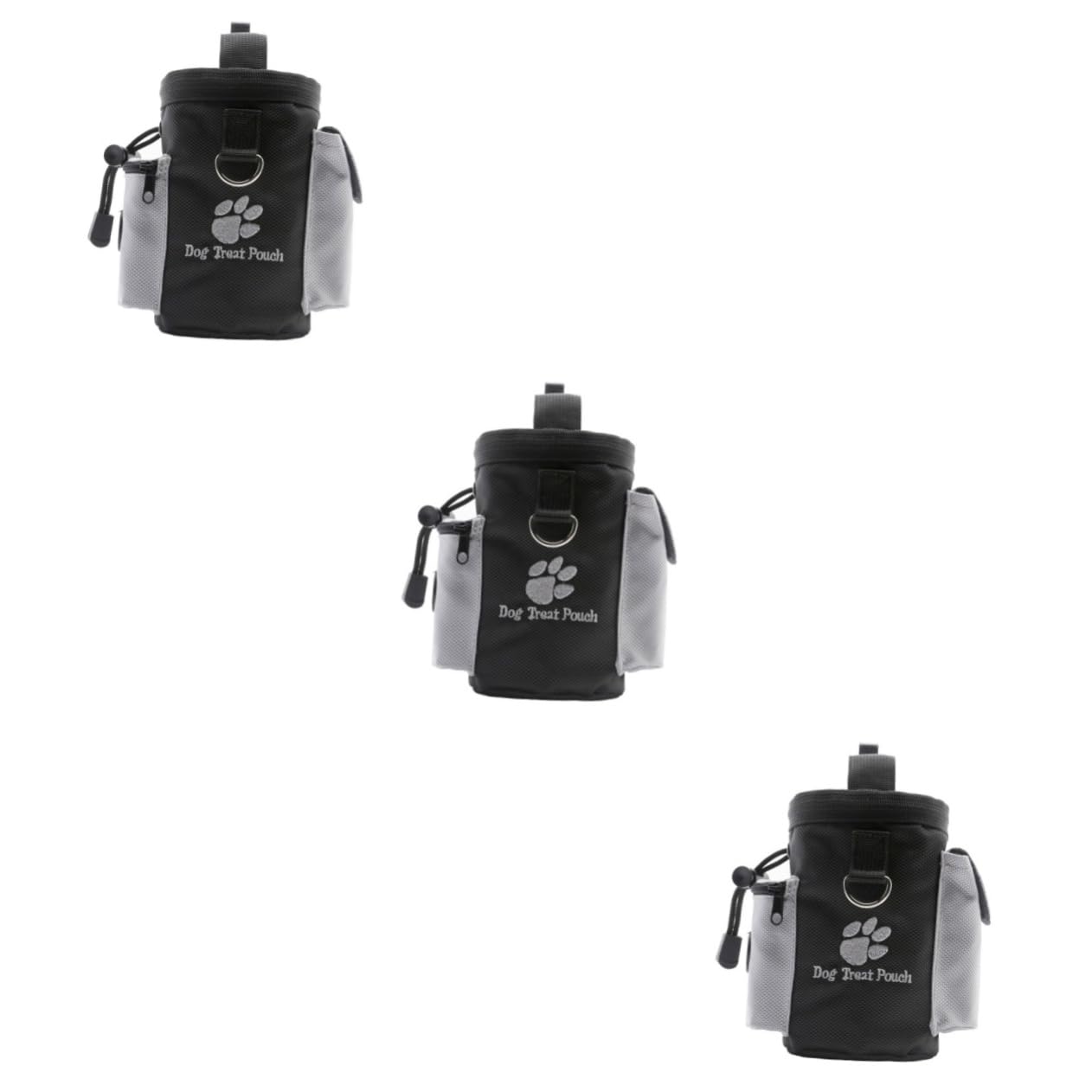 FRCOLOR 3piezas Bolsa De Entrenamiento para Riñonera De Mano Pouch De Snacks y Accesorios para Paseos y Adiestramiento De