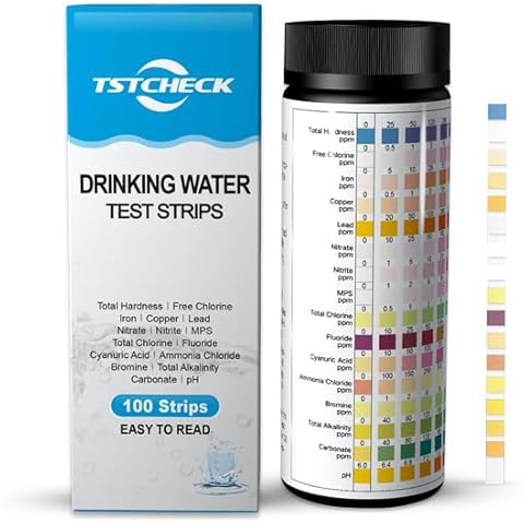 16 in 1 Drinking Water Test Strips, TDS Meter, PH Tester, Hardness Tester, Chlorine, Copper, Iron, Lead, Water Quality Test Kit for Home and Lab Use Cover