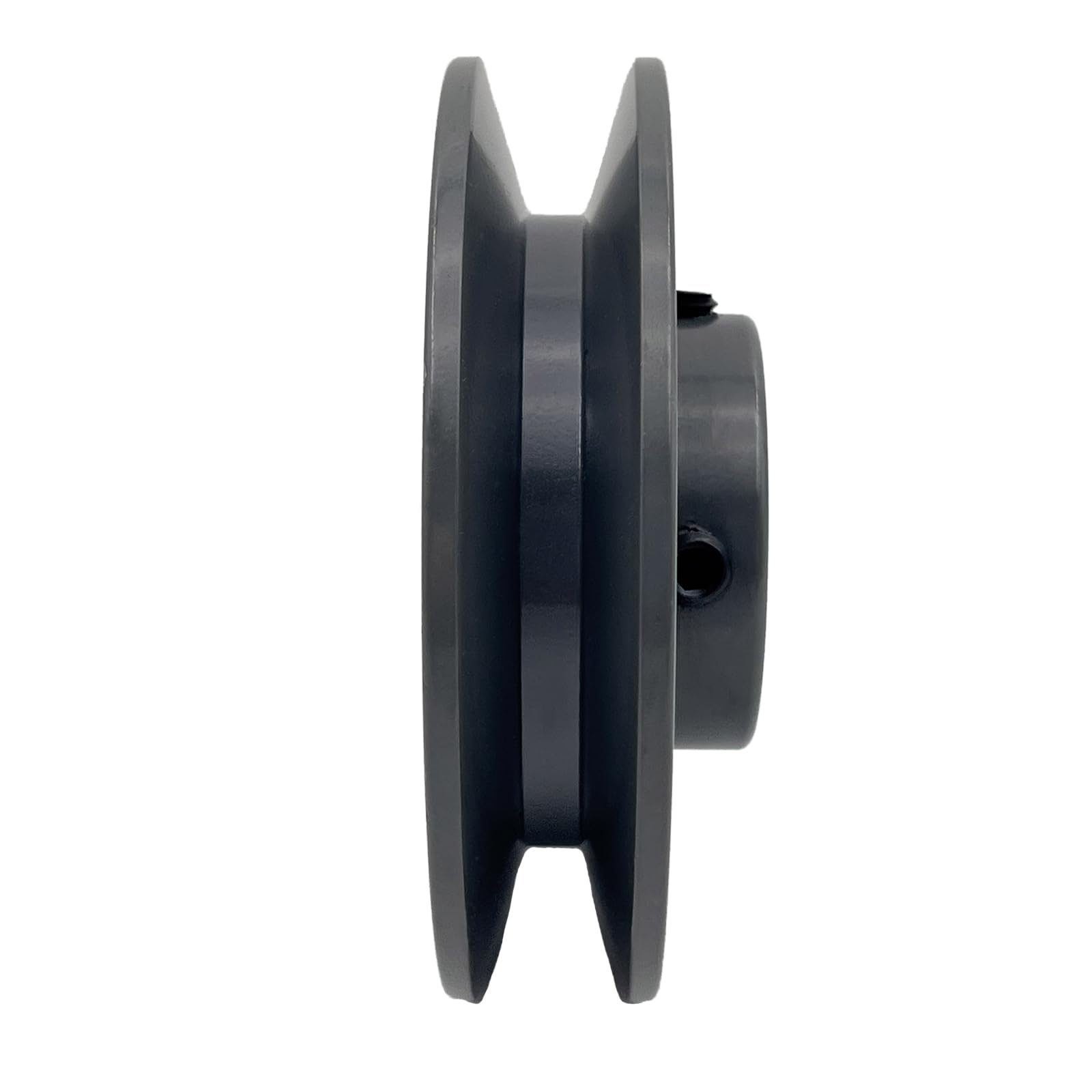 Saelno BK40-1-1/8 Single Groove Fixed Bore V Belt Pulley,Electric Motor Pulley 3.95 Inch Outside Dia;1 1/8 Inch Bore,V-Belt Sheave Cast Iron For A AX B Bx 4l 5l Vbelts - View #2