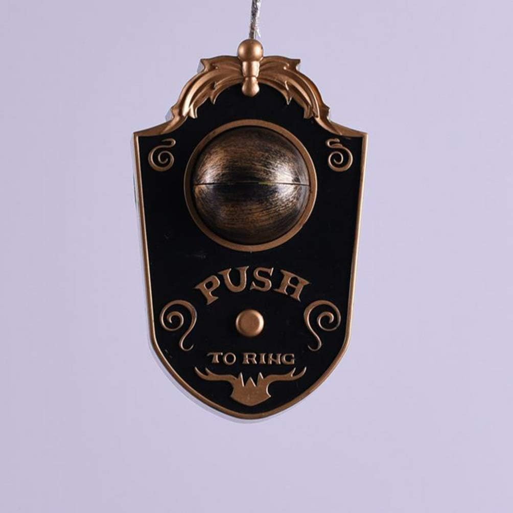 Angoily 3pcs Creepy Eyeball Doorbell Animated Halloween Door Decorations Light Sound Unique Scary Party Prop for Halloween Theme Events Haunted Houses