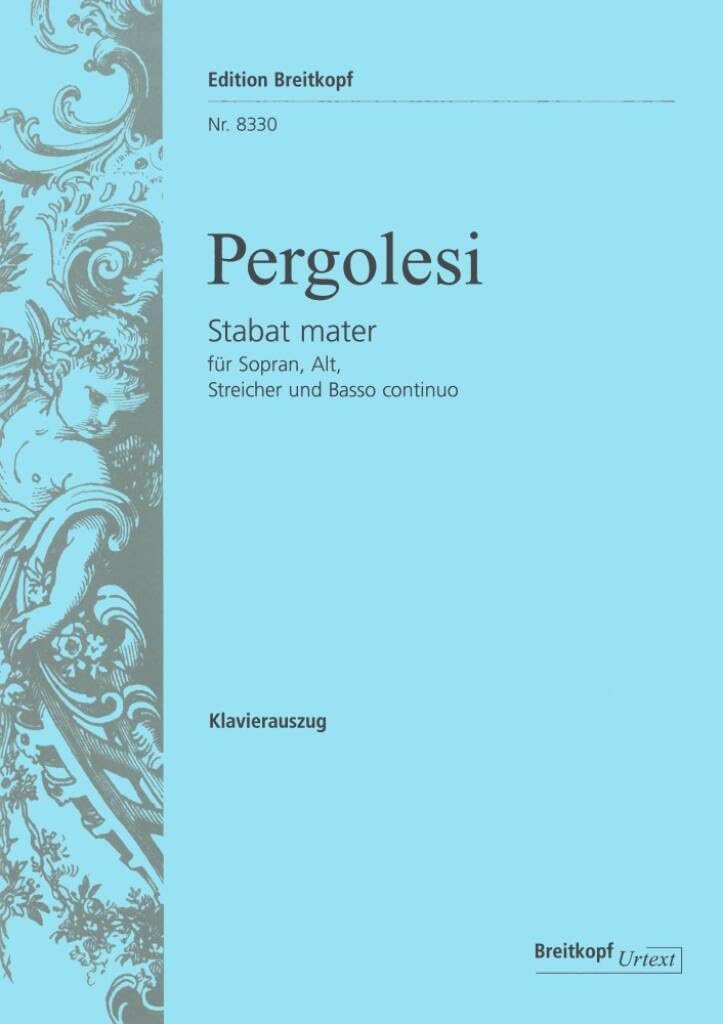 Stabat mater - Breitkopf Urtext - soloists, female choir and orchestra - vocal/piano score - (EB 8330)