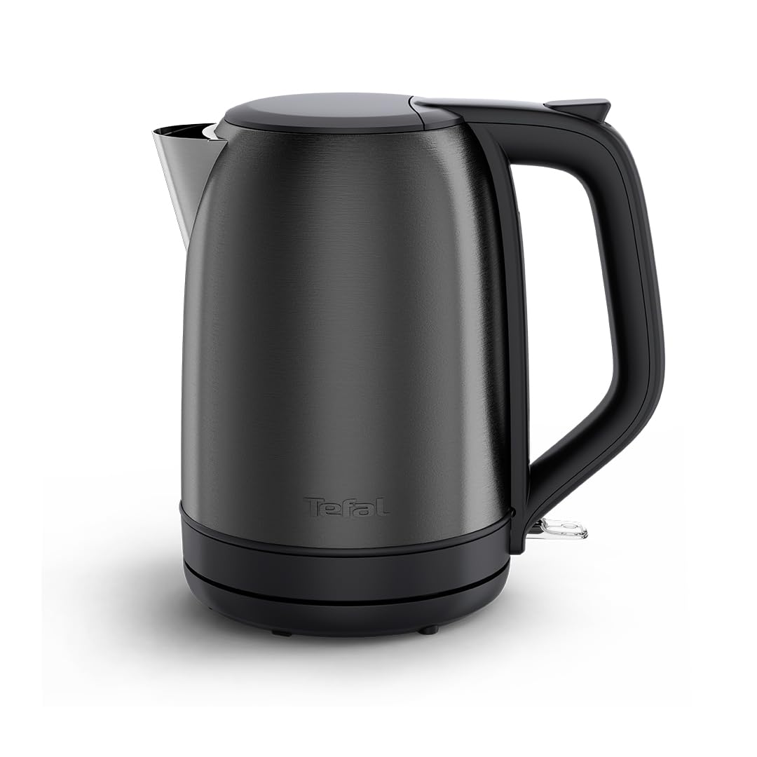 Tefal Tefal Subito Electric Kettle, 1.7L, Fast Boiling, Cordless Kettle, Water Level Window, 2,400W, Brushed Steel Finish, Removable A