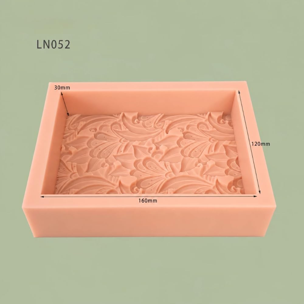 Toplionace Lebensmittelechte Silikon-Kastenform, Handgefertigte Weiche Brotbackform, Kerzenform, Seifenform LN052