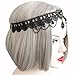Dedila Halloween Gothic Lolita Flower Black Lace Elastic Hair Band Crown Headband Party Headwear (FD-07)