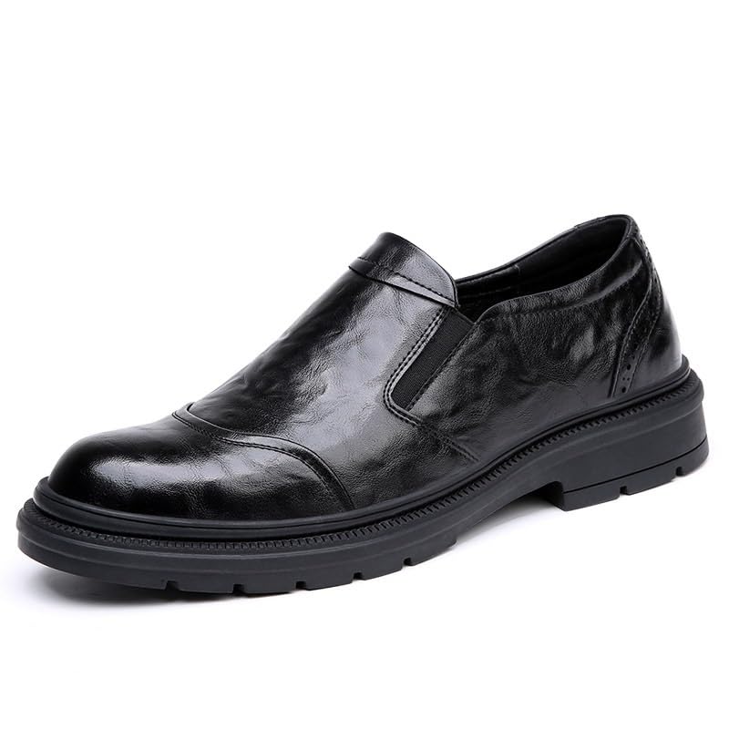 Men's Business Casual Oxford Shoes Slip-On Lightweight Classic Walking Comfortable Dress Loafers