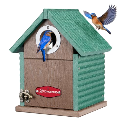 10 Best Recycled Plastic Birdhouses That Birds Will Adore 3 Kingsyard Weatherproof Recycled Plastic Bird House