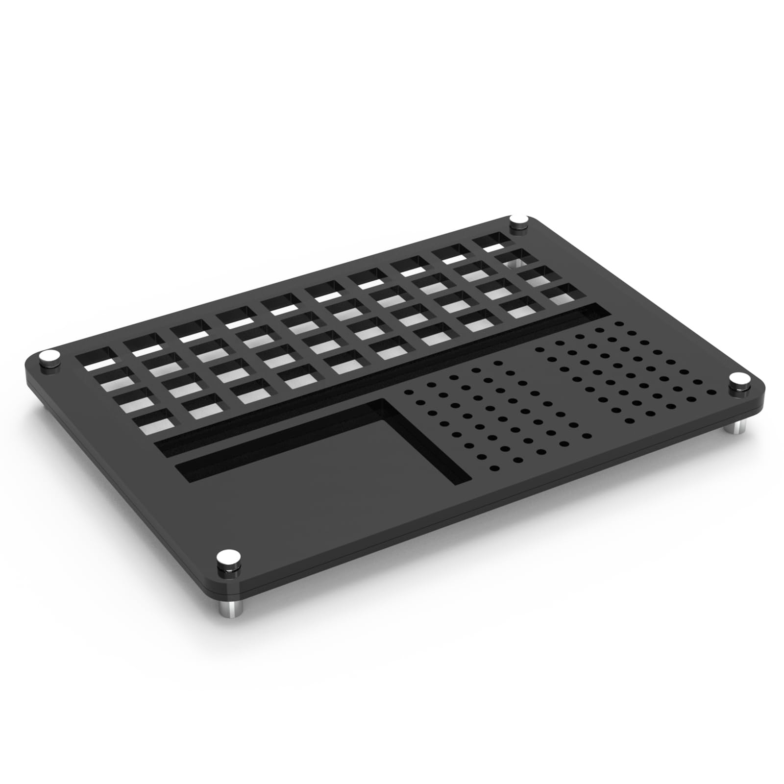 YIMAGUJRX 40 Switches Acrylic Lube Station for Custom Mechanical Keyboard Switches(Black