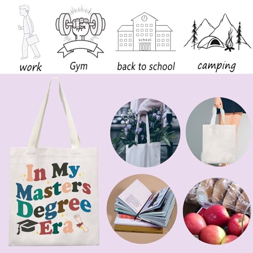 Image of ENSIANTH In My Masters Degree Era Handbag Masters Degree Gift Masters Grad Tote Bag Graduate Student Gift Postgraduate Gift