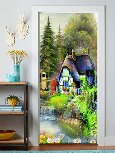 Image of Decorative Door Wallpaper Wall Poster for Home, Office, Kitchen, Living Room, Bedroom Doors etc(Size-30x78 inch) 10 (Design 01)
