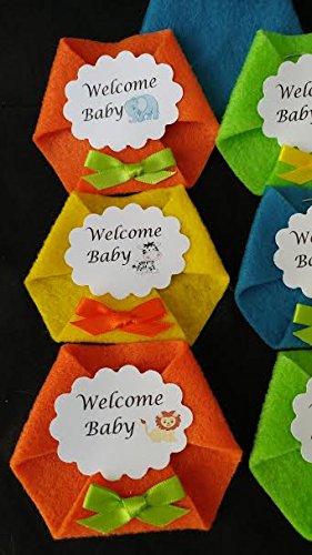 Dirty Diaper Game 24pack Jungle Safari Theme Safety pins incl.Baby Shower Game