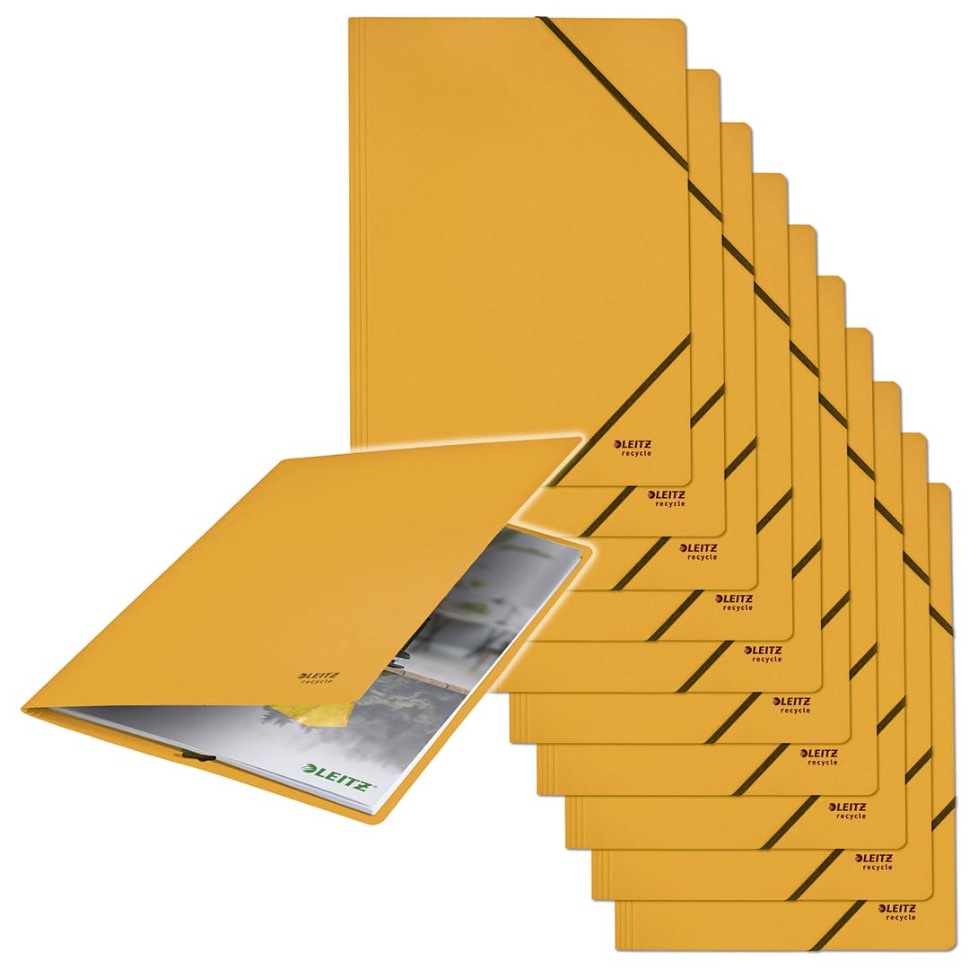 L:Elastic Folder Recycle A4 Yellow