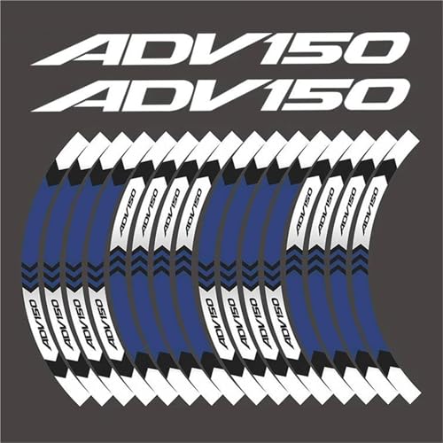 Autocollant Réfléchissant Jantes Moto ADV150 pour Rouler en Sécurité la Nuit