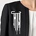Metal Chain Irregular Crystals Rivets Pendant Tassel Brooches And Pins For Women Jean Pants Trouser Legs Ankle Chain Decorative Punk Aesthetic Broches Silver Brooch Pins For Women Fashion Accessories