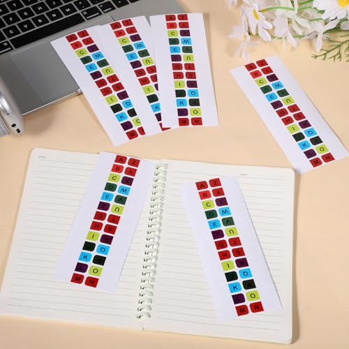 8 Blatt A-Z Index Tabs Selbstklebende Register Alphabet Etiketten Index Tabs Page Markers Tabs Bunte Alphabetische Seitenmarker für Büro, Dokumente, Bücher,Tagebuch,Verschiedene Bücher
