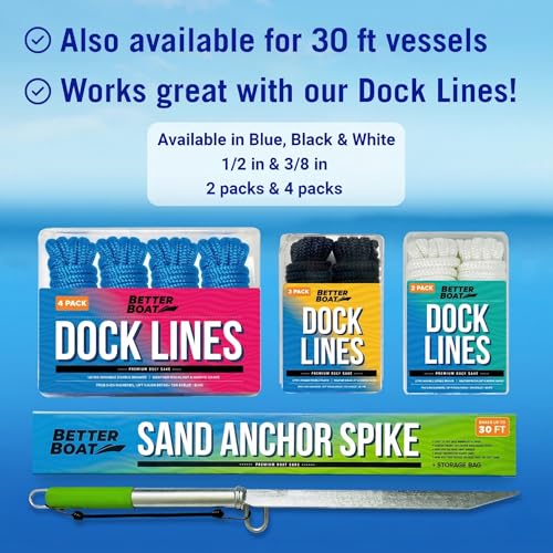 Sand Anchor Spike for Boats Up to 22 Ft, Shallow Water Anchor for Beaches - image 7