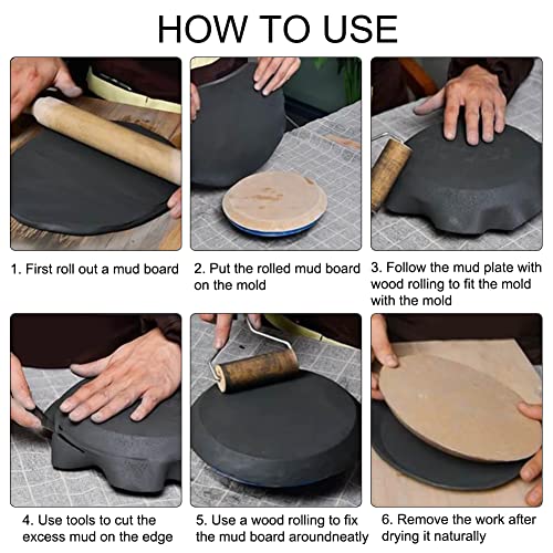 BENECREAT Pottery Tools Ceramic Plate Forming - Image 4