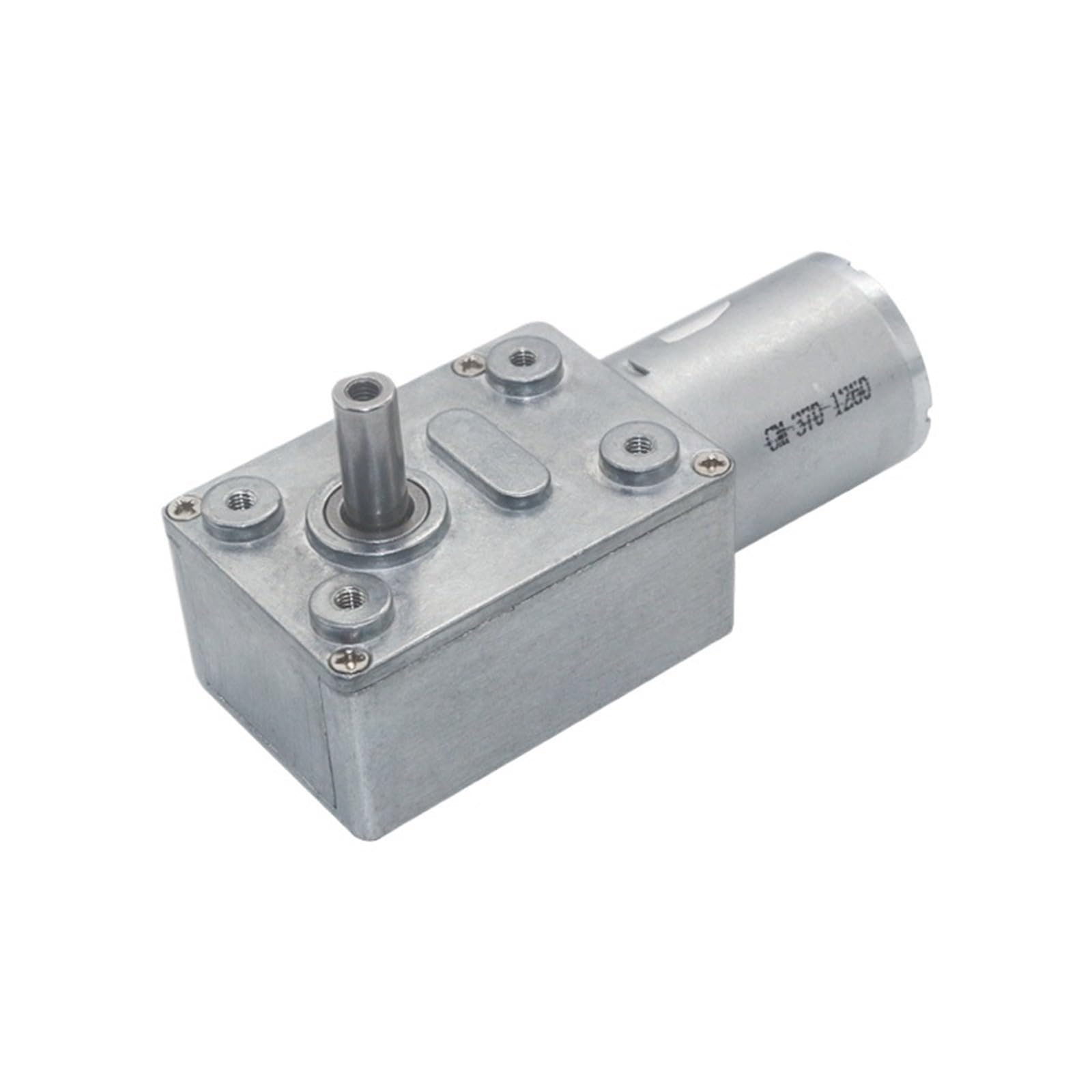 1 x 12 V 0,6 U/min Schneckengetriebemotor DC High Torque JGY370 Schneckengetriebemotor Reduktion 12 V (mit Halterung, 160 U/min)