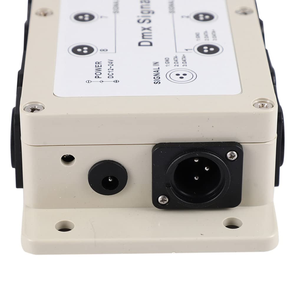 2 x DC 12-24 V 8 canaux de sortie DMx512 LED contrôleur de signal amplificateur répartiteur répartiteur pour appareils domestiques