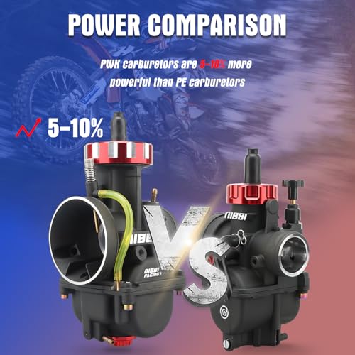 Image of NIBBI PWK 38mm Carburetor with Three Main Jets and One Pilot Jet of Performance Racing Carburetor for Replace Keihin or mikuni Carburetors