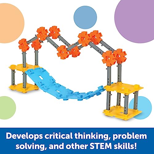 Image of Learning Resources STEM Explorers Bridge Builders - Building Science Toys, Fine Motor Skills, Toddler Explorer Kit, Gifts for Boys and Girls