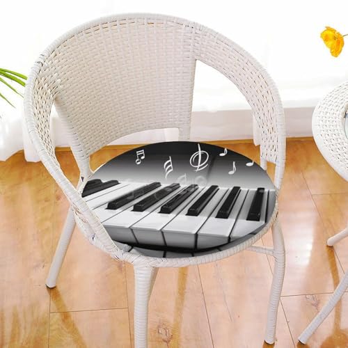 Coussin de chaise rond en mousse à mémoire de forme piano pour sol et salon