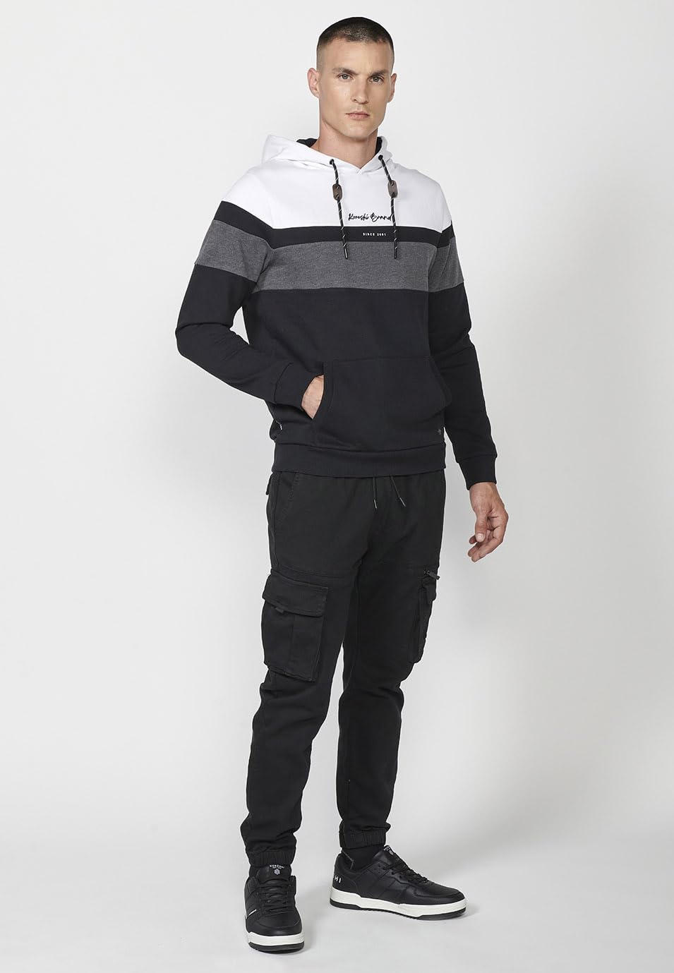 Koroshi Sudadera manga larga con capucha hombre
