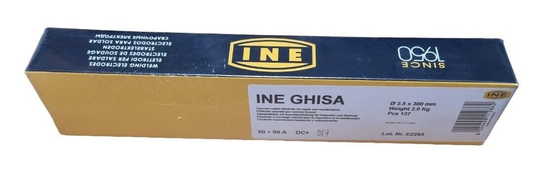 137 PZ ELETTRODI PER SALDARE GHISA D. 2.5x300mm INE