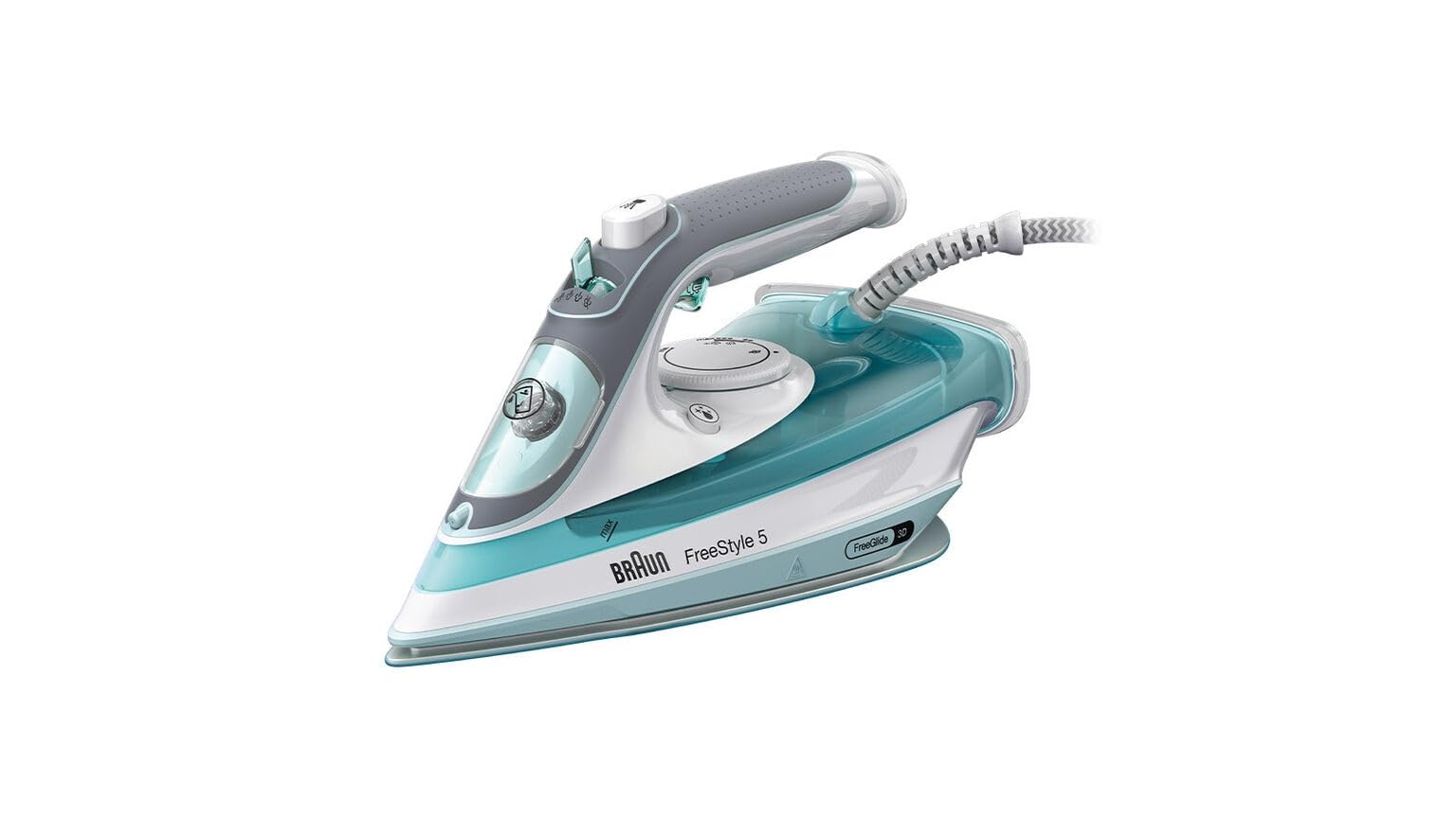 Braun SI5017GR Ferro da Stiro a Vapore Serie 5, Piastra in Ceramica, Funzione Turbo Vapore, Sistema Anticalcare, Colore Grigio