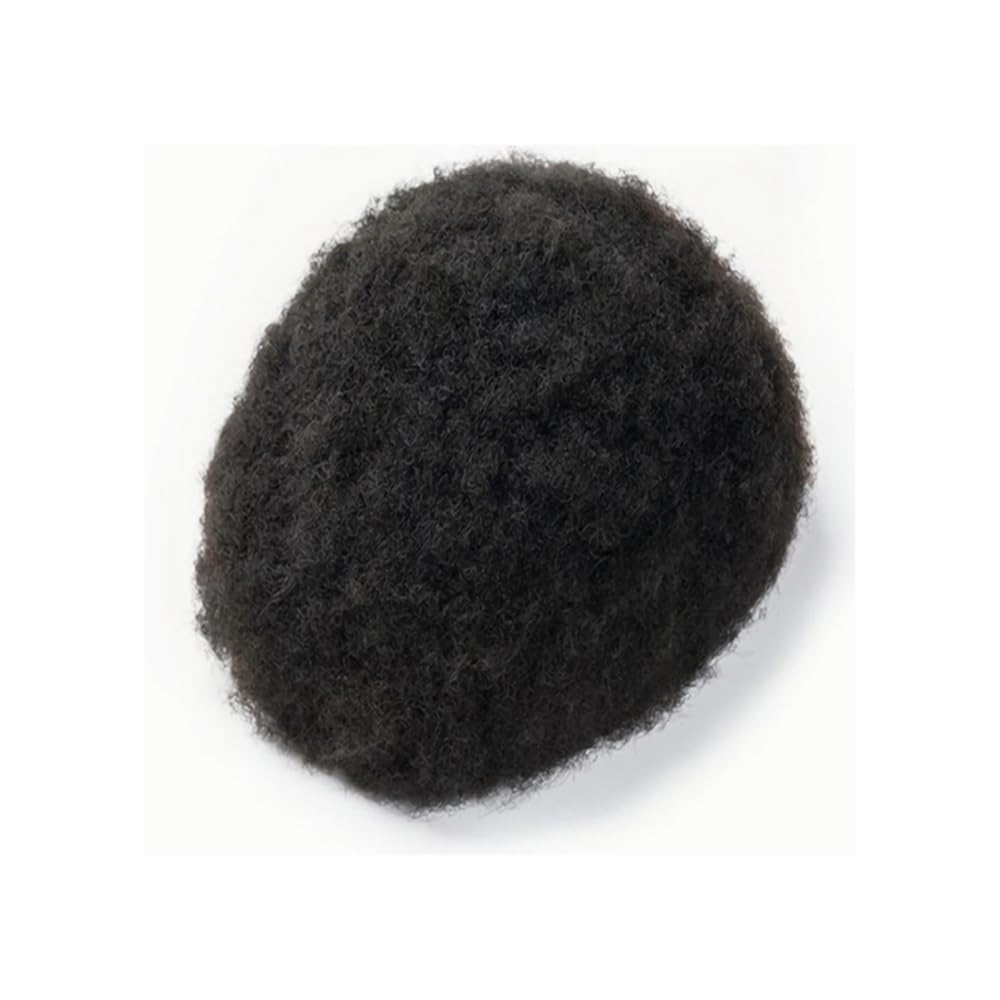 4 mm Afro Curl Men Toupee,10 * 8 Full Lace Hair pieces