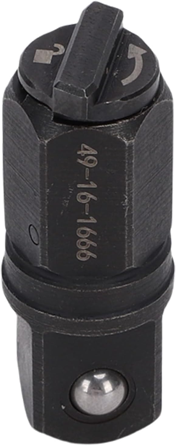 Ratchet Anvil Adapter, Carbon Steel Replacement with Locking Function for FUEL INSIDER Box Ratchet, Anti Slip Hexagonal Design (1/2 Inch 49-16-1666)