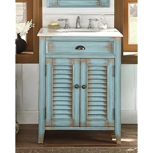 Benton collection 26 cottage look abbeville bathroom sink vanity blue model cf 28883bu  urban country home decor