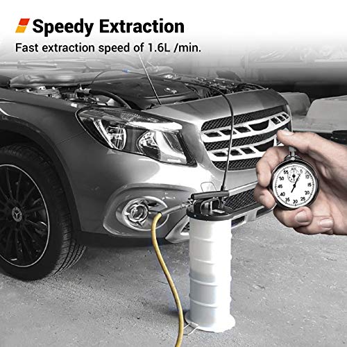 image for EWK Plus ver. 6.5L Pneumatic/Manual Oil Extractor Pump for Automobile 