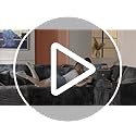 ovios Sectional Cloud Couch for Living Room, Modular Floor Sofa with Plush Corduroy, No Assembly Required, Big Comfy Couches Set with Fluffy Memory Foam, Stupendous U Shaped Sofas with Chaise, Grey